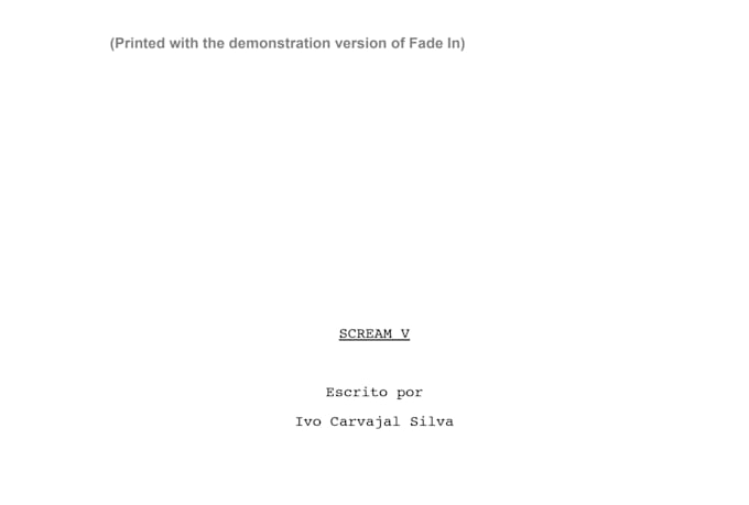 escribiré guiones de largometraje, cortometraje, series y videos